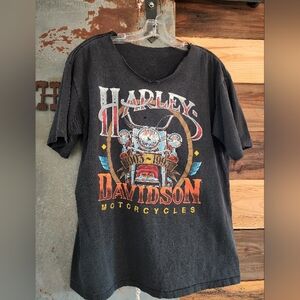 Vintage 1993 Harley-Davidson Black Tee